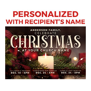 Christmas at Candle Personalized IC