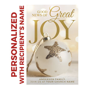 Great Joy Ornament Personalized IC
