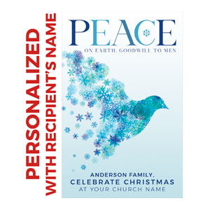 Peace on Earth Dove Personalized IC