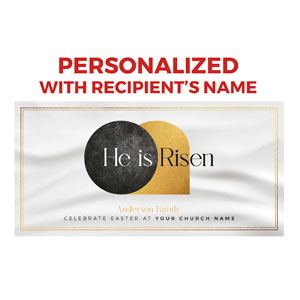 He Is Risen Gold Personalized OP