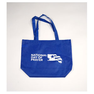 National Day of Prayer Tote Bag - Blue Promotional Items