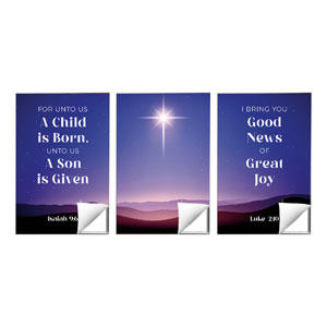 Advent Celebrate the Season Triptych 24 x 36 Quick Change Art