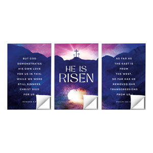 Easter Cross Tomb Triptych 24 x 36 Quick Change Art