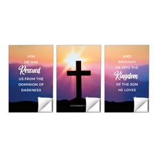 Hope Is Alive Sunrise Cross Triptych 