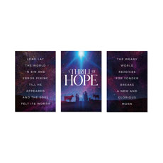 Thrill of Hope Sky Triptych 