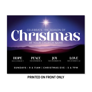 Advent Celebrate the Season 23" x 17.25" Rigid Sign