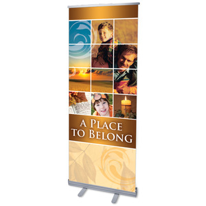 Belong Father and Son 2'7" x 6'7"  Vinyl Banner