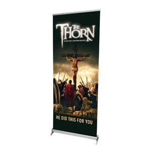 The Thorn Cross 2'7" x 6'7"  Vinyl Banner
