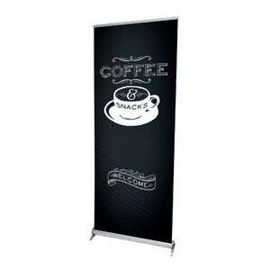 Chalk Coffee 2'7" x 6'7"  Vinyl Banner