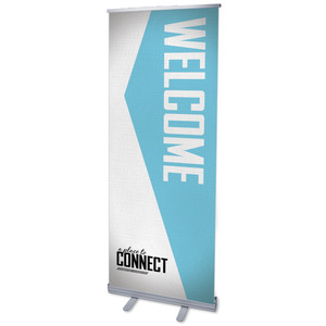 Place To Connect Welcome 2'7" x 6'7"  Vinyl Banner