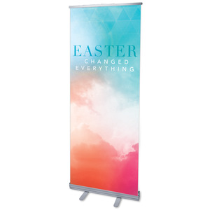 Easter Color 2'7" x 6'7"  Vinyl Banner