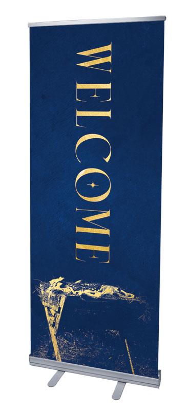 Banners, Christmas, Hope is Here Gold, 2'7 x 6'7