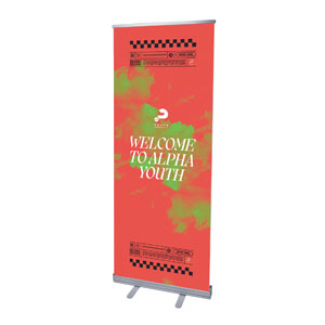 Alpha Youth Clouds 2'7" x 6'7"  Vinyl Banner