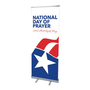 National Day of Prayer Logo 2'7" x 6'7"  Vinyl Banner