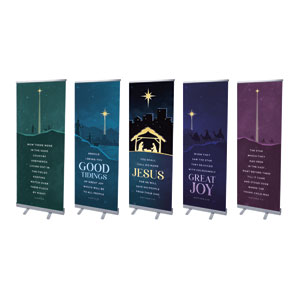 Christmas Story Set 2'7" x 6'7"  Vinyl Banner