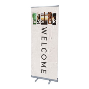 Easter Season Images 2'7" x 6'7"  Vinyl Banner