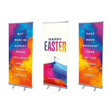 Colorful Easter Crosses Triptych 