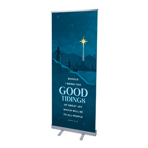 Christmas Story Luke 2:10 2'7" x 6'7"  Vinyl Banner