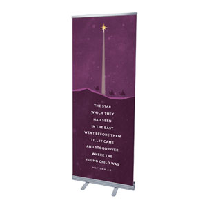 Christmas Story Matthew 2:9 2'7" x 6'7"  Vinyl Banner