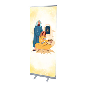 Kidmin Nativity Scene 2'7" x 6'7"  Vinyl Banner