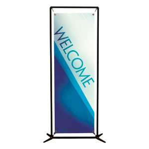 Color Rays Welcome 2' x 6' Banner