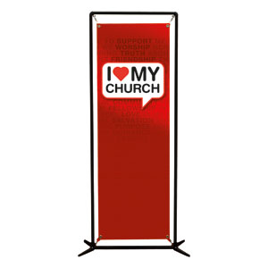I Love My Church 2' x 6' Banner