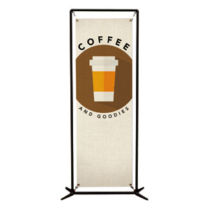 Burlap Coffee 2' x 6' Banner