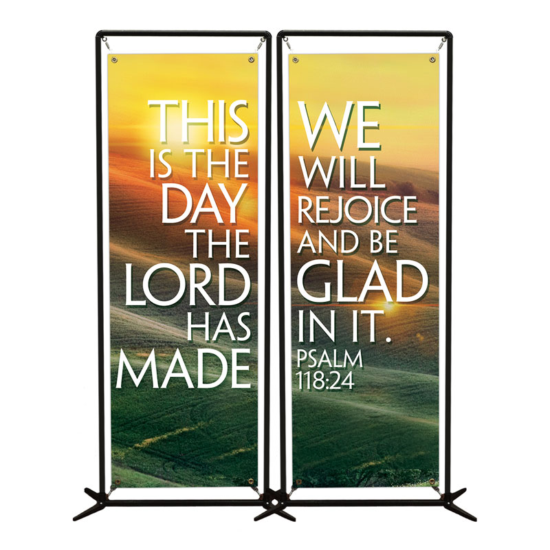 Banners, Scripture, We Will Rejoice , 2' x 6'