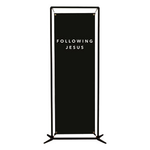 Following Jesus 2' x 6' Banner