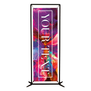 Easter Color Smoke Your Text 2' x 6' Banner
