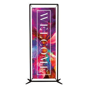 Easter Color Smoke Welcome 2' x 6' Banner