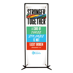 BTCS Stronger Together Scripture 2' x 6' Banner