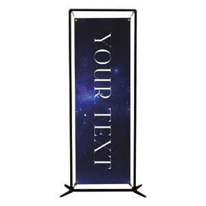 Begins With Christ Manger Your Text 2' x 6' Banner