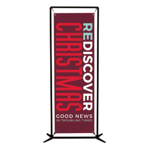 ReDiscover Christmas Advent Contemporary 2' x 6' Banner