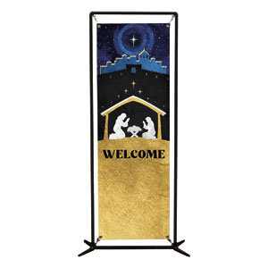 Nativity Begins with Christ 2' x 6' Banner