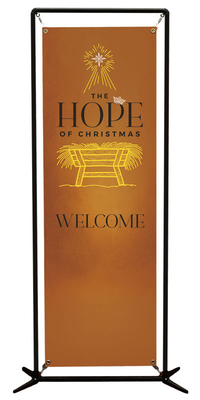 Banners, Christmas, Hope of Christmas Manger, 2' x 6'
