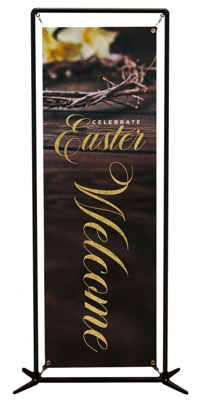 Banners, Easter, Easter Crown Lilies, 2' x 6'