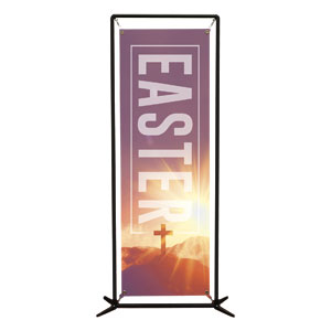 Easter Sunrise Cross 2' x 6' Banner
