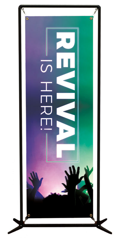 Banners, Easter, Revival is Here, 2' x 6'