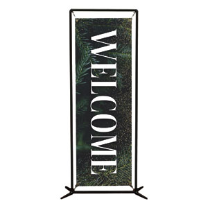 Green Pine Christmas 2' x 6' Banner