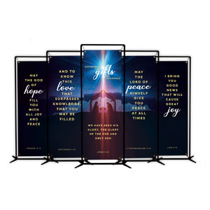 Experience the Gifts of Christmas Set 2' x 6' Banner