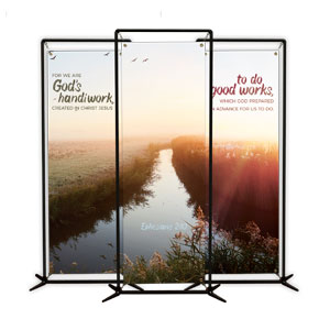 Sunrise Stream Eph 2:10 2' x 6' Banner