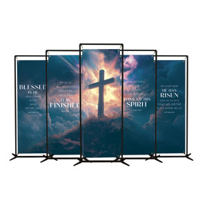 Easter He Is Risen Set 2' x 6' Banner