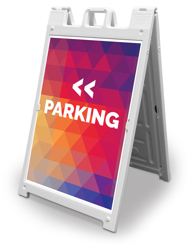 Banners, Geometric Bold Products, Geometric Bold Parking, 2' x 3'