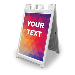 Geometric Bold Your Text Here 2' x 3' Street Sign Banners