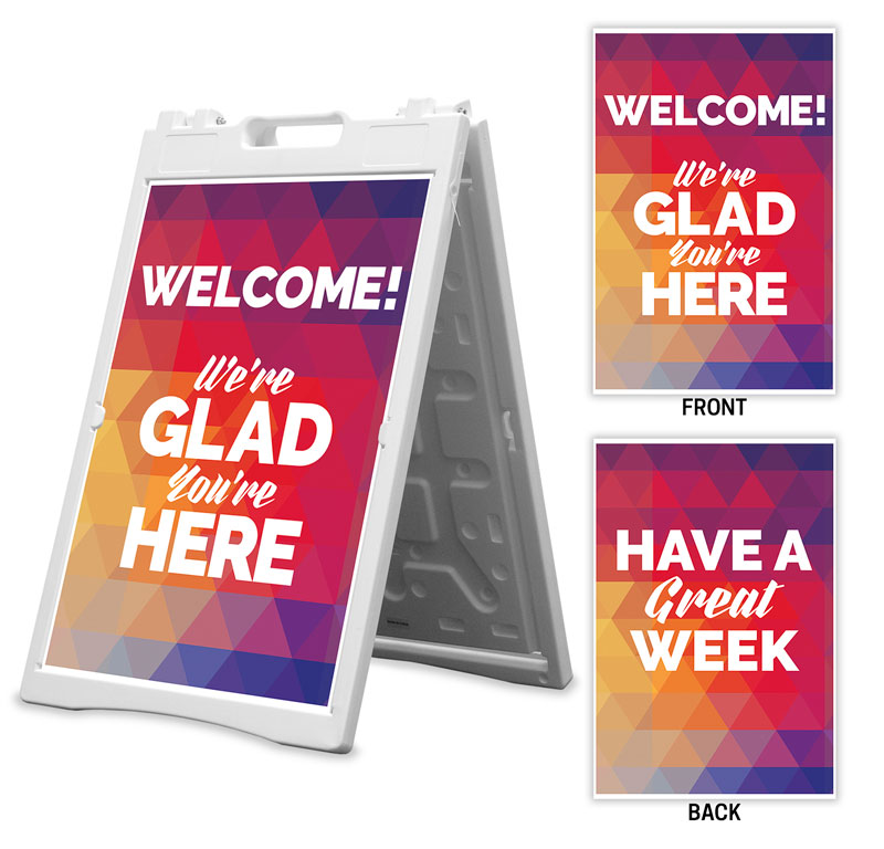 Banners, Geometric Bold Products, Geometric Bold Welcome Great Week, 2' x 3'