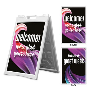 Twisted Paint Welcome Great Week 2' x 3' Street Sign Banners