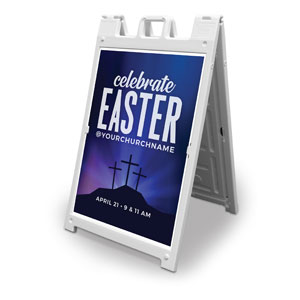 Aurora Lights Celebrate Easter 2' x 3' Street Sign Banners