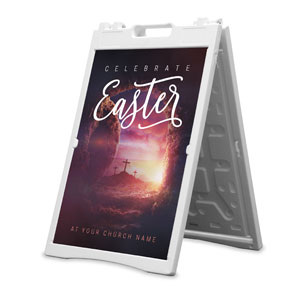 Dramatic Tomb Easter 2' x 3' Street Sign Banners