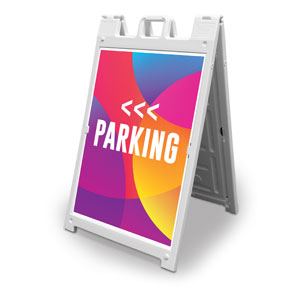 Curved Colors Parking 2' x 3' Street Sign Banners